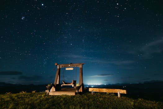 peaceful night sky
